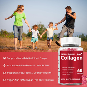 <strong>Collagen</strong> Peptide Filled Gummies 1500mg Protein Type I,II,III,V,<strong>X</strong> with Biotin Vitamin C a E or Immune Digestion - Product Image 3