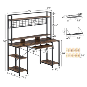 Ergonomic Stand Desk for Office or Gaming Easy <strong>Installation</strong> Motorized Height Adjustable Roller <strong>Computer</strong> Desks - Product Image 5