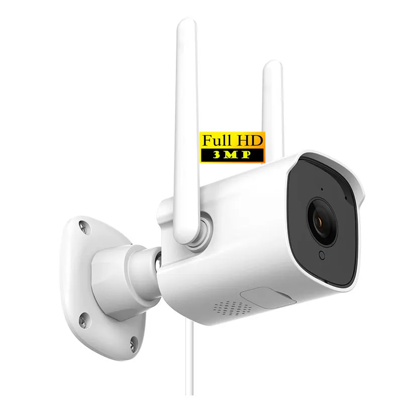 Detecção De Movimento Áudio Em Dois Sentidos Inteligente Sem Fio Camara De Seguridad Noite Ao Ar Livre Visão Home Security Wifi Bala Câmera