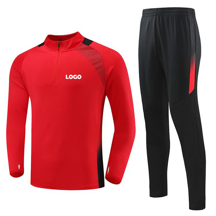 Conjunto de chándal de fútbol rojo
