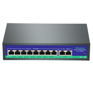 Conmutador POE de extensión de entrada y salida de CC 15V 250 W, 24/24, 8 + 2 puertos, 120 M, W - Product Image 3