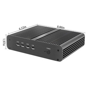 12th Gen Fanless Intel Mini PC Core i7 1255U 1165G7 10710U I5 1235U Gaming PC Micro Computadora de escritorio NUC 4K HTPC 2 * DDR4 NVMe SSD - Product Image 5