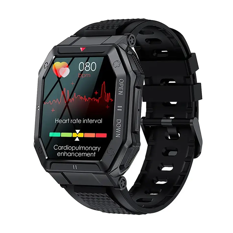 Reloj inteligente deportivo K55 de moda 2023 para hombre Android con frecuencia cardíaca, relojes inteligentes deportivos, pulsera IP68, rastreador de Fitness resistente al agua