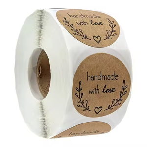 Vinyl Paper Kraft Adhesive Rolls High Quality Custom Self Waterproof Adhesive <strong>Decals</strong> for Envelope Packing - Product Image 3