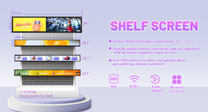 29 inch kích thước tùy chỉnh kệ nhỏ Màn hình quảng cáo cho trung tâm mua sắm siêu rộng loại thanh kéo dài LCD hiển thị - Product Image 4