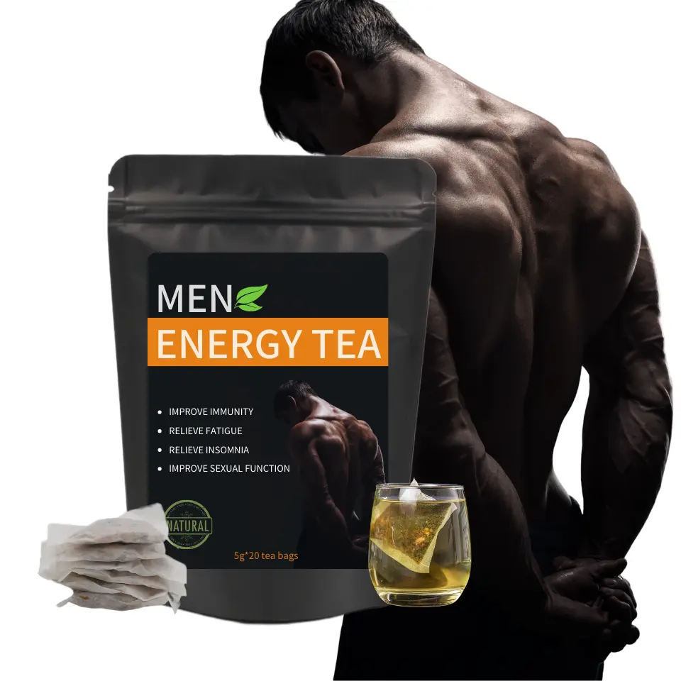 Private labels aceitam Natural Maca raiz chá para homens melhorar a fertilidade masculina chá