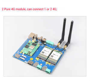 <span class=keywords><strong>Raspberry</strong></span> <span class=keywords><strong>Pi</strong></span> CM4_LoRa-4G Placa de Expansão com Dual LoRa Módulo Sem Fio e Dual 4G LTE Linux OS SSD Boot System