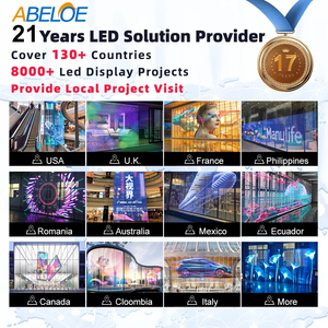 หน้าจอแสดงผล LED แบบใสความละเอียด: 64*256จุดต่อตู้ P3.91 P7.81 P10.4หน้าจอ LED โปร่งใส - Product Image 6