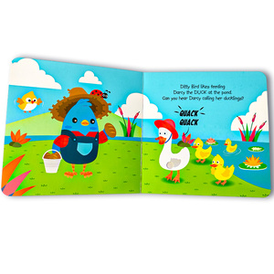 Custom Farm Animals Song Button Board Book con Sound Book per bambini apprendimento precoce cantando-lungo l'audiolibro - Product Image 6