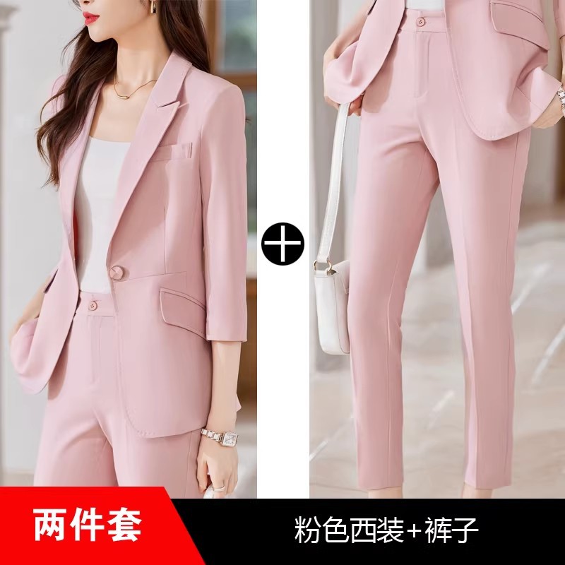 Pink suit pants