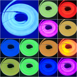 <strong>LED</strong> Rope Light RGB Color Dimmable <strong>24V</strong> DC <strong>10</strong>*23mm with Remote Controller Silicon Neon Flex Strips IP65 Smart Light ETL CE Listed - Product Image 2