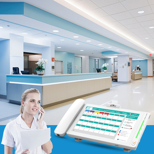 Sistema de llamada de enfermera de hospital Botón de emergencia e intercomunicador de 2 vías para asistencia Sistema de llamada de enfermera con cable - Product Image 4