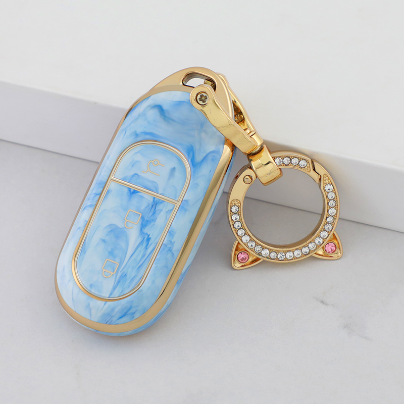 Blue+Key Ring