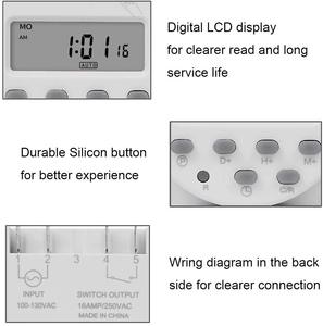 16A 110V/220V LCD Digital programmier barer Timer-Schalter/CN101A Timer-Relais schalter