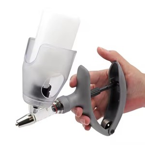 Pistola de vacuna continua de inyección de jeringa automática conveniente y rápida de 2ml y 5ml para cerdos, ganado, ovejas y ganado veterinario - Product Image 1