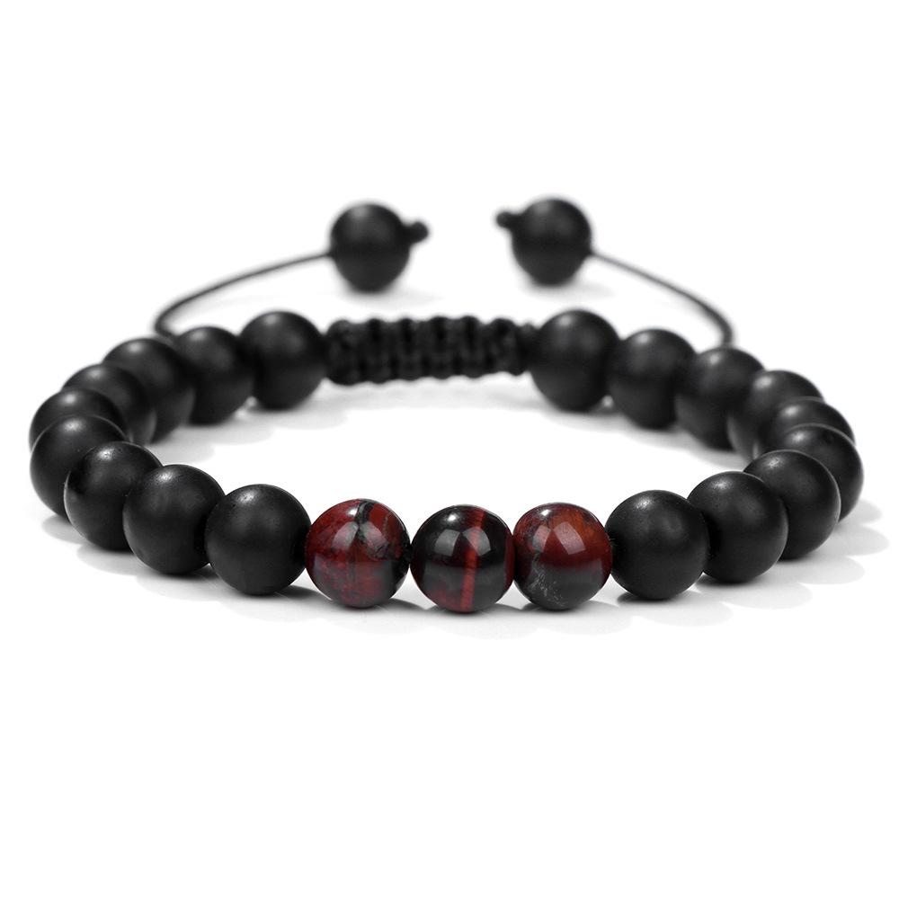 Oeil de tigre rouge + onyx mat 2