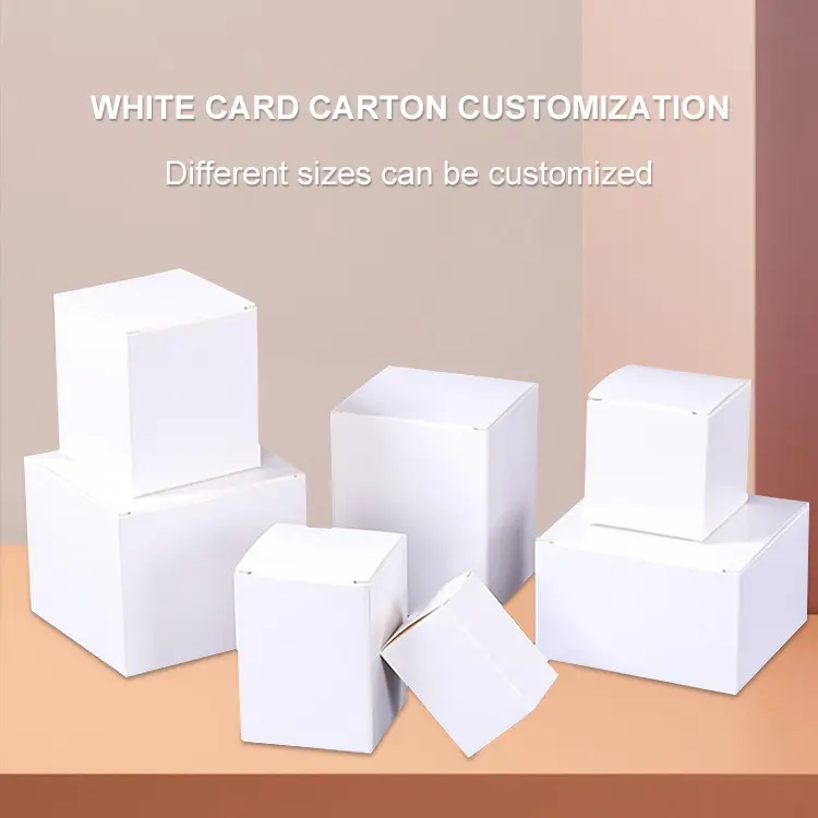 Hộp các tông màu trắng Đóng gói hộp cho smallbusiness sản phẩm điện tử bao bì hộp bán buôn in logo
