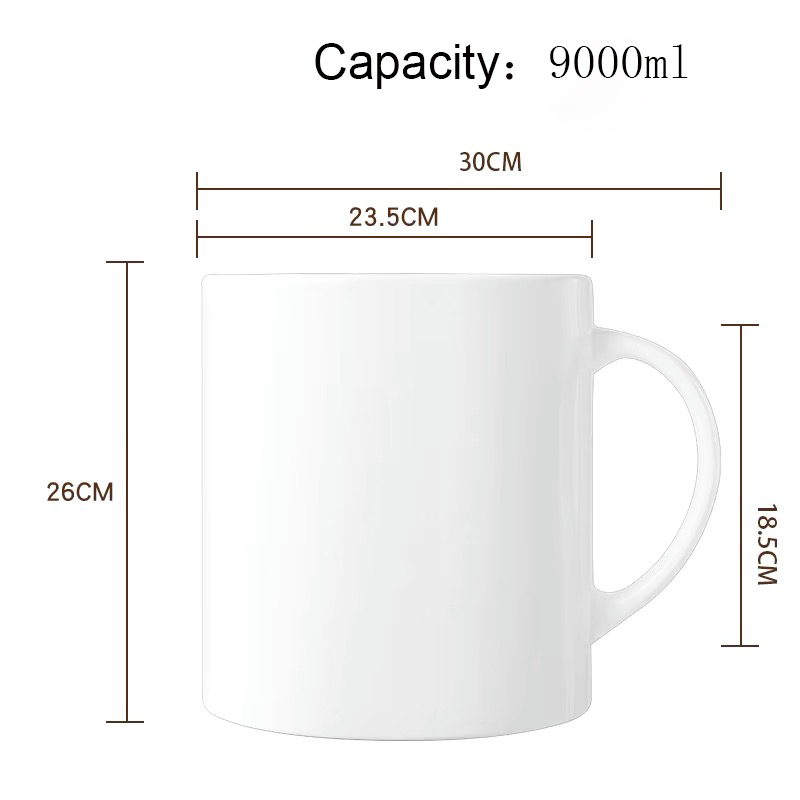 Mug blanc 9L