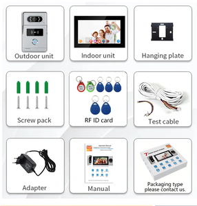 China Video Intercom Lieferant 10,1 Zoll Video Door phone Intercom System mit Ahd Screen Touchscreen Inter phone