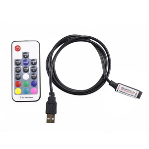 DC5-24V USB RGB светодиодный контроллер 17key RF беспроводной мини usb светодиодный контроллер - Product Image 2