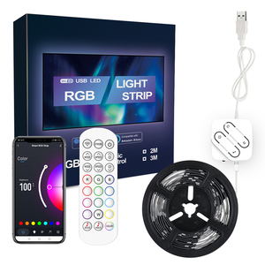 TuyaスマートWIFIワイヤレスコントローラーメーカーUSBプラグIP20IP65 5050 RGB 2M 3MLEDストリップライト音声制御 - Product Image 1