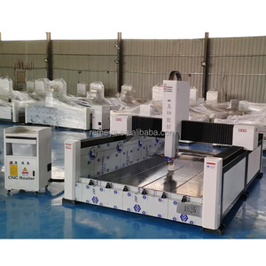 Producción por lotes Enrutador CNC de 7.5KW con rieles guía alemanes Máquina de tallado de piedra con componentes centrales Motor de bomba de engranaje - Product Image 1
