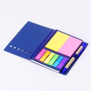定制4包可用牛皮纸螺旋笔记本A5衬里记事本，带笔夹便签 - Product Image 6