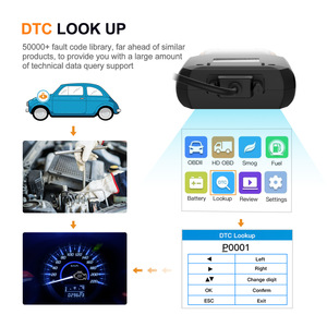 Humzor nc60601 מכונית משאית obd2 קורא את כרטיס הקוד elm3327 כלי סריקה מבחן אבחון משאית עבור 12v24v מכוניות ומשאיות