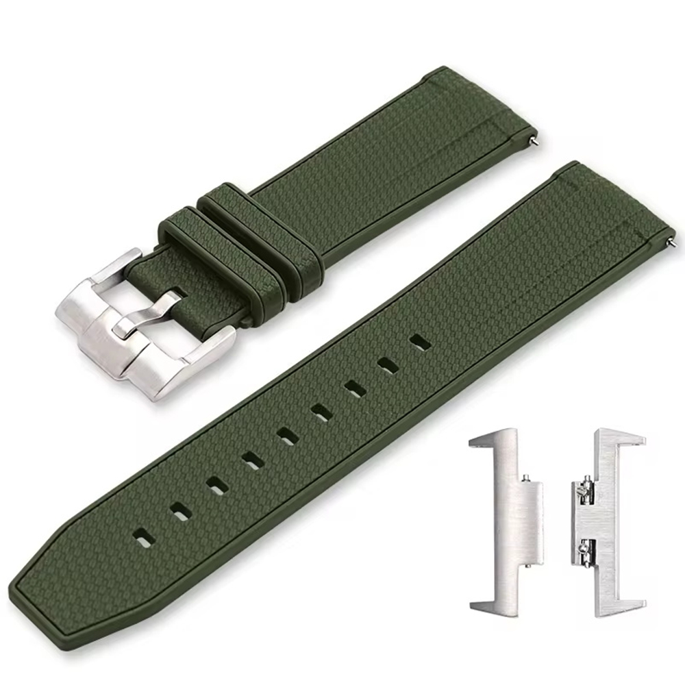 Armée-Vert + boucle argent