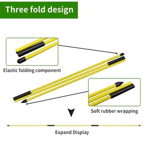 Bán buôn tùy chỉnh Golf đào tạo AIDS tư thế Corrector công cụ golf đặt 3 ráp <span class=keywords><strong>alignment</strong></span> Stick cho tư thế chỉnh - Product Image 4