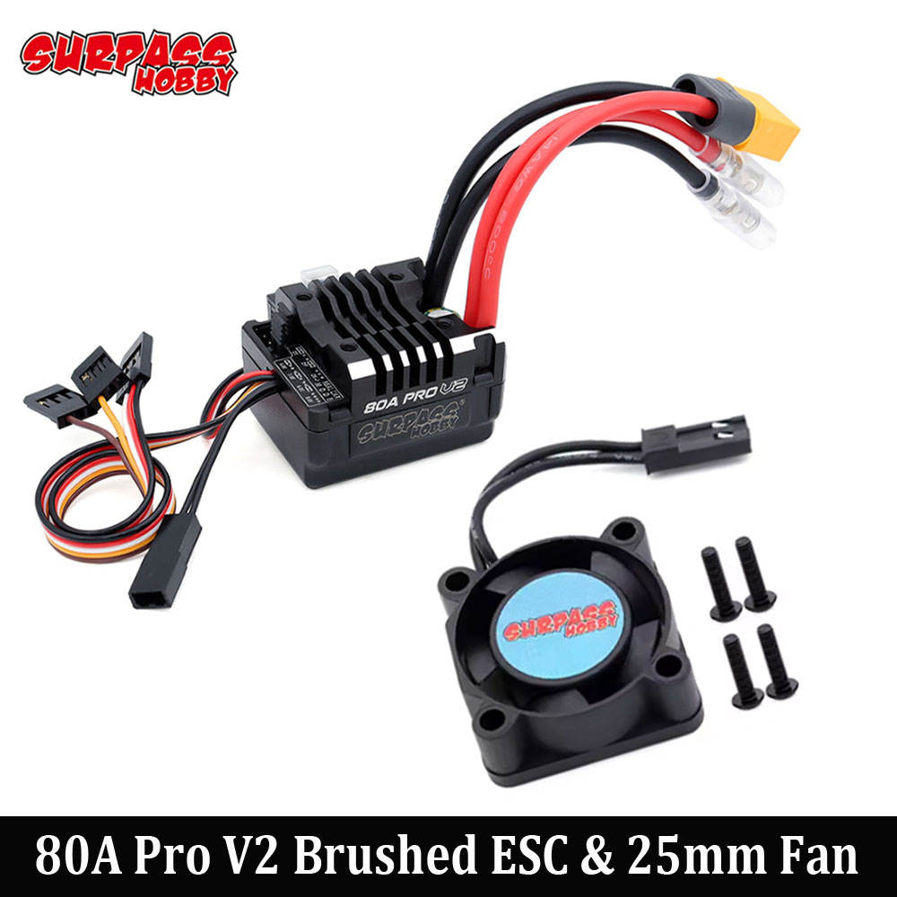 พัดลม ESC 80A สีสันสดใส 25 มม