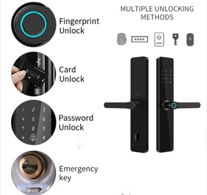 Akıllı kilit 6068 gömme Tuya WIFI TTlock kontrol parmak izi elektronik dijital dokunmatik ekran tuş takımı kod anahtarı akıllı kapı kilidi - Product Image 3
