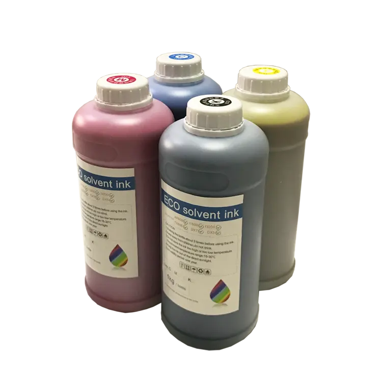 Niedriger Preis Digitaldruck Eco Solvent Pigment Ink Tinte auf Wasserbasis Pigment Textile Siebdruck farbe für Epson i1600