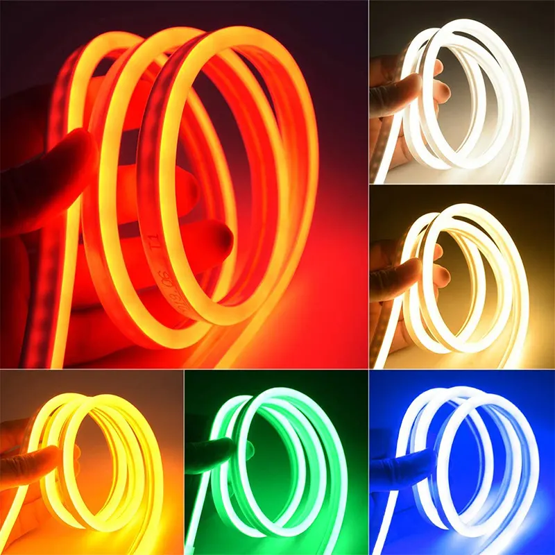12V đèn Đèn trang trí dải 12V LED Neon dải ánh sáng tira linh hoạt Neon LED Strip ánh sáng