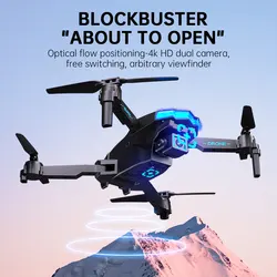XKRC X6 Pro RC Drones katlanabilir 4K HD kamera optik konumlandırma 3-Way engel kaçınma ile serin ışık