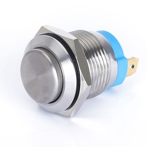 Su geçirmez 18A 1mm halka ve güç logosu aydınlatmalı başlat Push Button düz kafa yüksek akım basmalı düğme anahtarı - Product Image 6
