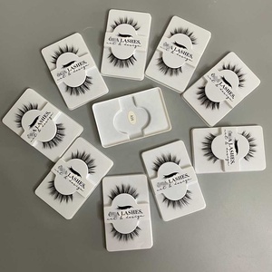 Wholesale Private Label 3D Silk Eyelash Set <strong>3</strong> Pairs Full Strip Faux False <strong>Mink</strong> <strong>Lashes</strong> with Eyelash Tweeze - Product Image 4