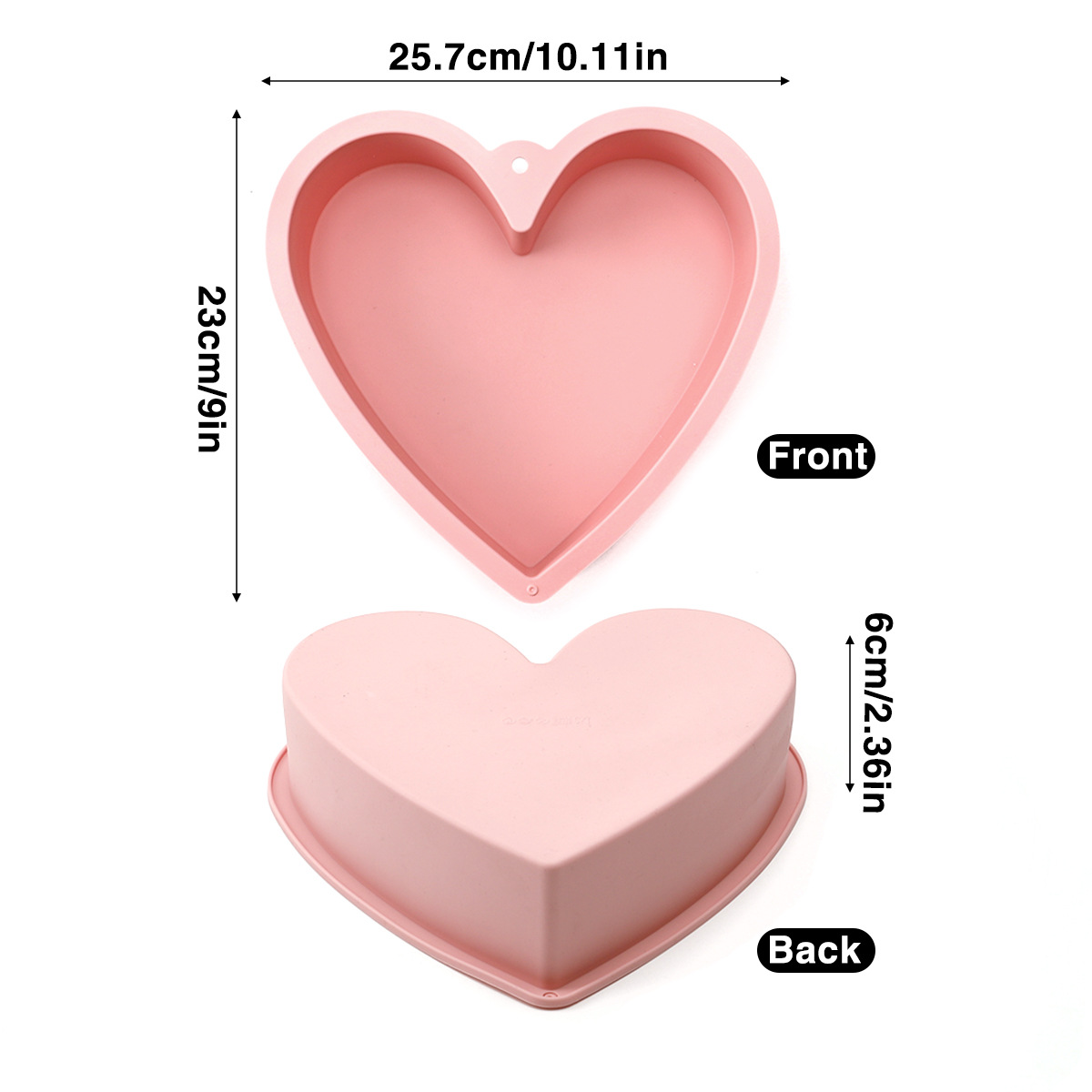 Coeur de grande taille (rose)