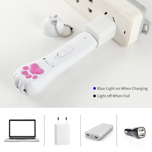 3 in 1 USB ricaricabile zampa rossa luce interattiva Laser Cat Teaser esercizio allenamento modello di proiezione giocattolo per gatti - Product Image 5