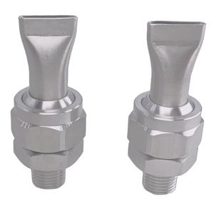 Aço inoxidável 304 bola universal ajuste ajuste bocal montagem pulverização sistema com duckbill vento jato bocal