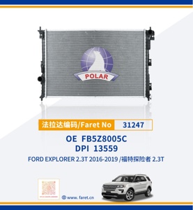Polar Auto Parts Wholesale <strong>PA66</strong> <strong>GF30</strong> Radiator <strong>for</strong> <strong>Ford</strong> Explorer 2.3T 2016-2019 FB5Z8005C 31247