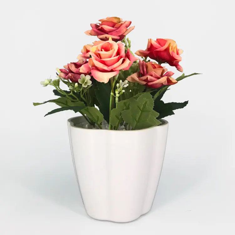 Giá Rẻ Tùy Chỉnh Đa Màu Sắc Trong Nhà Resin Flower Pot