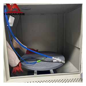 YA-Z1010 Rust Removal Cabinet Automatic <strong>Rotary</strong> <strong>Table</strong> Dust-free Manual Sandblasting Machine for Product Surface Cleaning