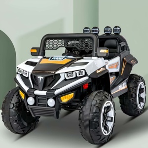 Çocuk dört tekerlekli elektrikli binmek-on araba Off-Road araç uzaktan kumanda dört tekerlekli oyuncak araba salıncaklar koltuklar insanlar şarj - Product Image 6