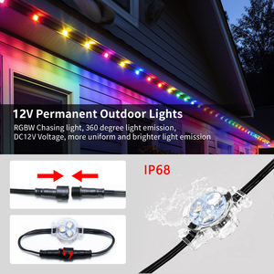 Rgbw Led dış Soffit açık tatil ekran için ışık Trim Ip68 evler ve parçalar için peyzaj için su geçirmez - Product Image 2