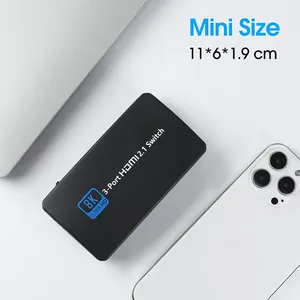 HDMI2.1 KVM切换器3进1出音频视频转换器8K 60hz 4K 120hz 3x1，适用于电脑笔记本电脑视窗和苹果电脑到电视投影仪 - Product Image 4