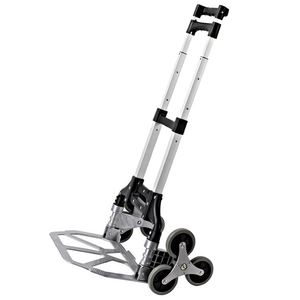 50-70kgs Nhiệm Vụ Trung Bình Có Thể Gập Lại Tay Giỏ Hàng Bạc Có Thể Gập Lại Đẩy Xe Đẩy Với Nhiệm Vụ Ánh Sáng Tải Gấp Mua Sắm Giỏ Hàng Cao Su 1 Bộ - Product Image 2