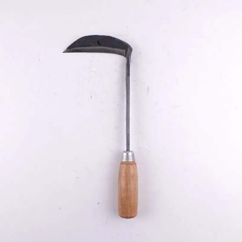 Coltello da porro forgiato a mano in acciaio al Manganese piccolo coltello da taglio per erba coltello da taglio per leek rake farm tools