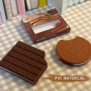 Mini cuaderno de papelería portátil Bloc de notas de chocolate DIY cubierta Bloc de notas regalo escolar