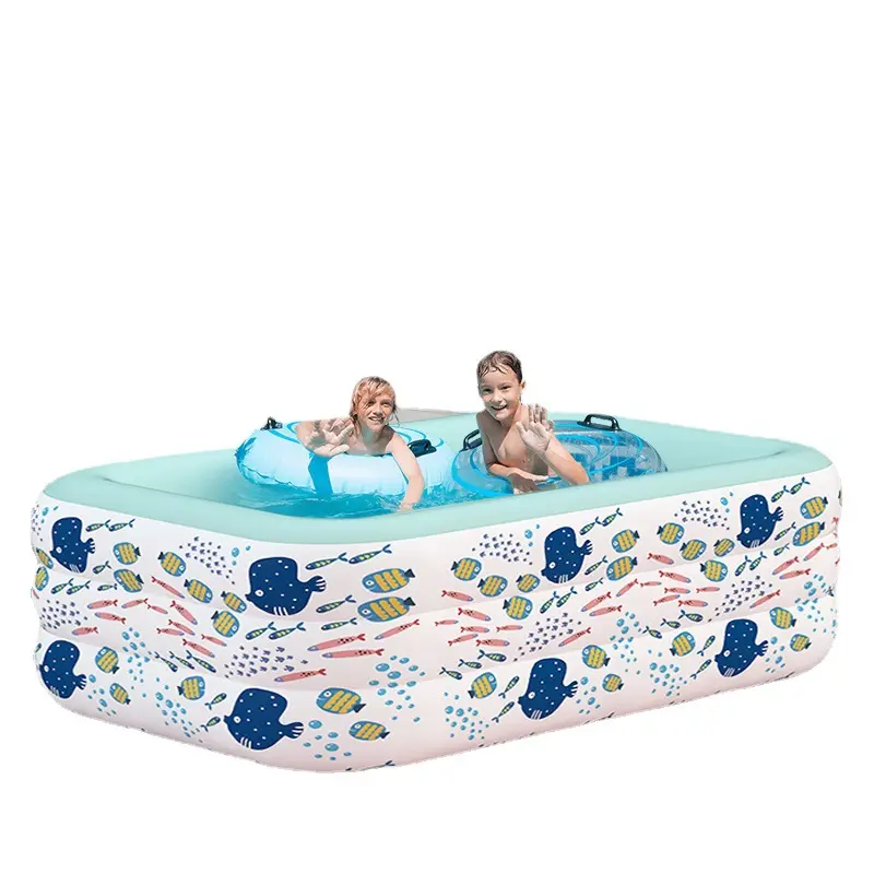 1-2 People Family Inflatable Swimming Pools Above Ground for Backyard/Outside, Portable Blow Up Swimming Pools for Kids